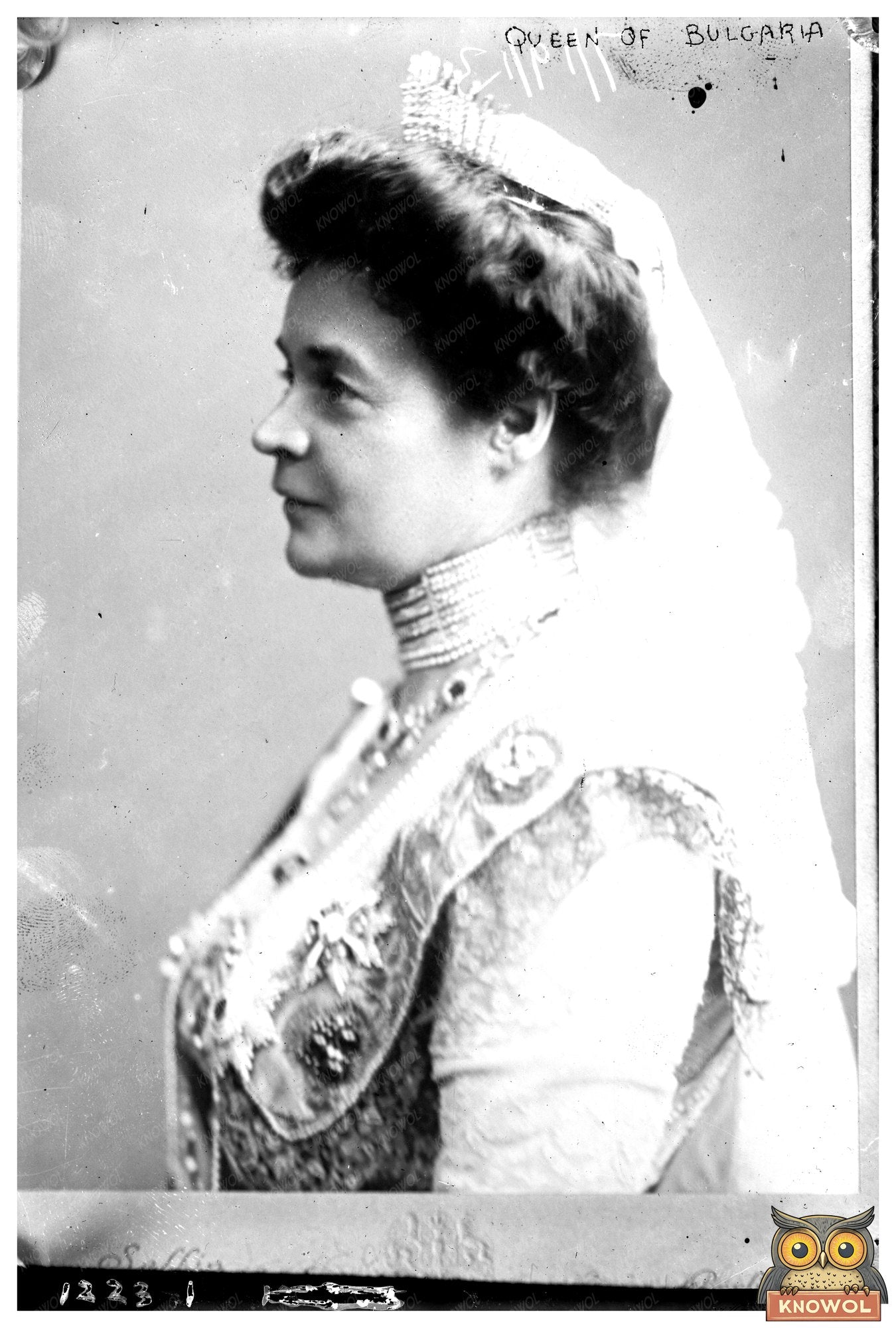 Regal Portrait of Bulgarias Influential Queen