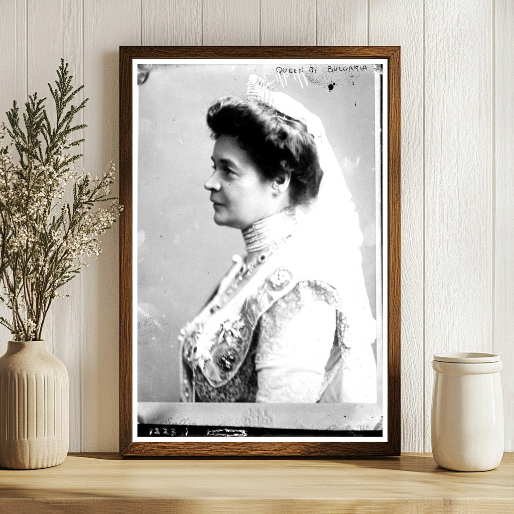 Regal Portrait of Bulgarias Influential Queen
