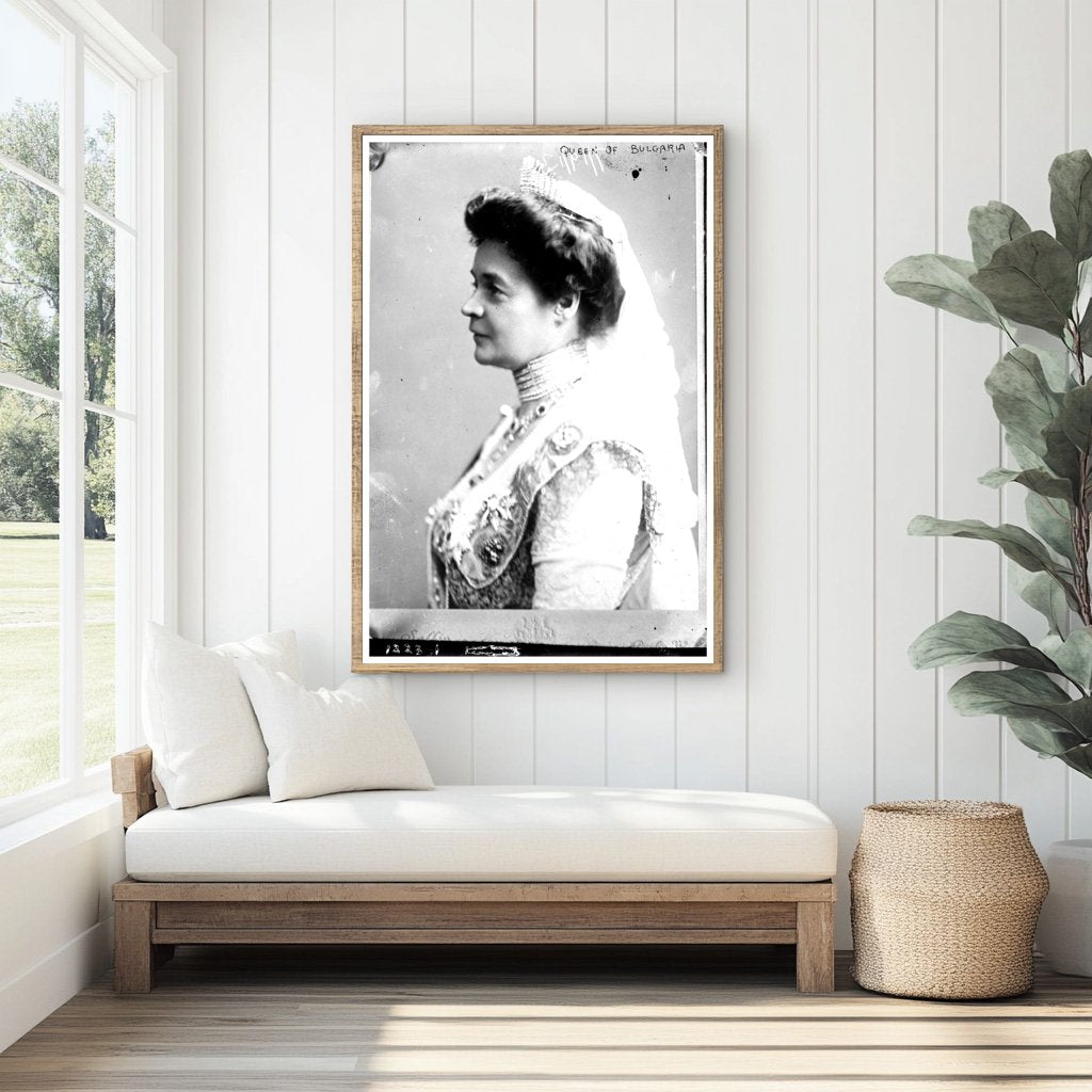 Regal Portrait of Bulgarias Influential Queen