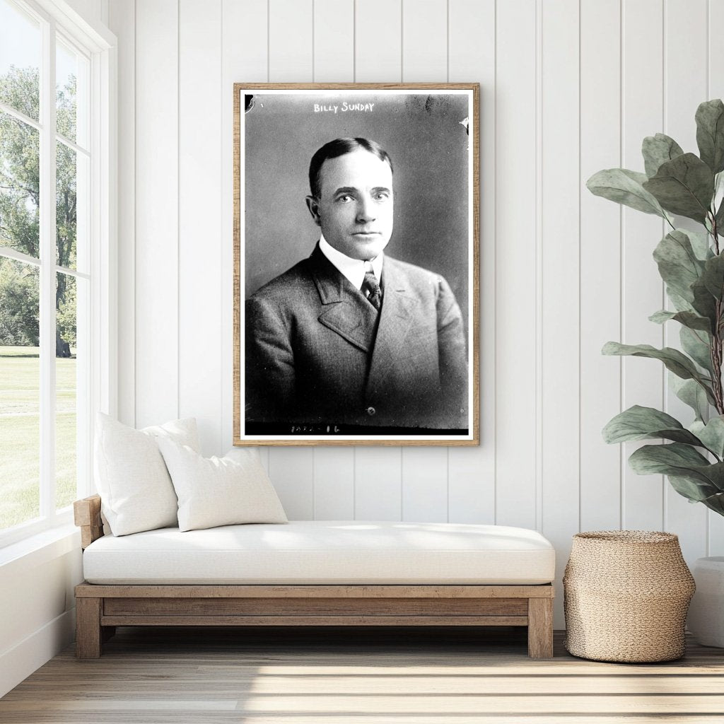 Dynamic Early 20th Century Evangelist Portrait