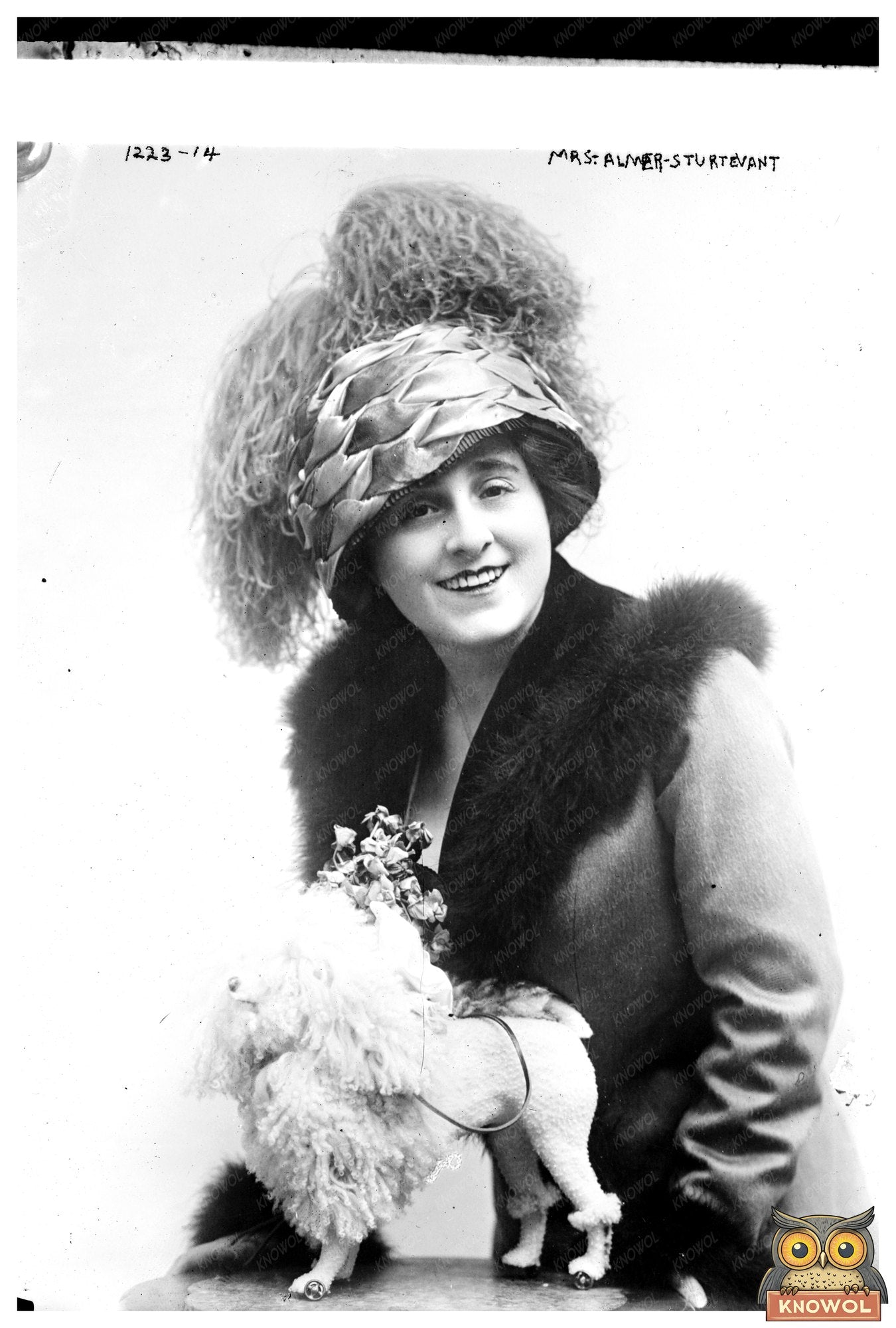 Elegant Portrait of Mrs. Almer Sturtevant, 20th Century
