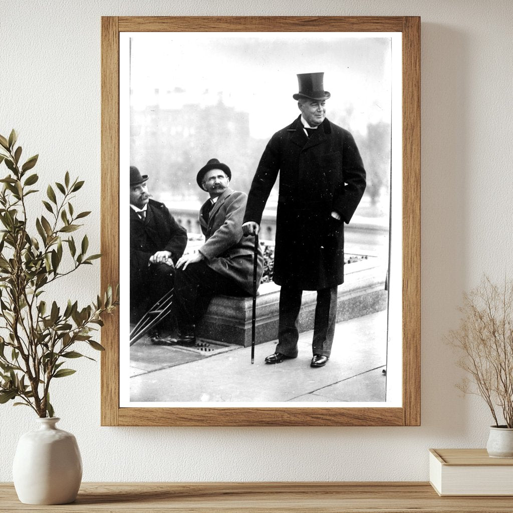 Elegant Senator in Top Hat: A Classic Moment