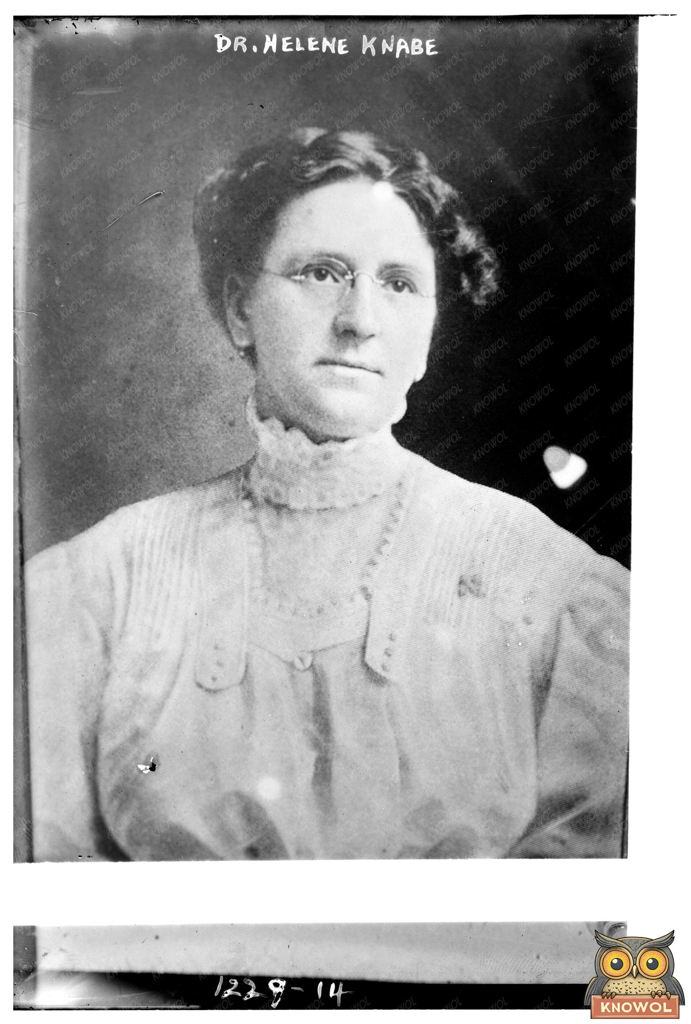 Historic Portrait of Pioneer in Medicine, Dr. Knabe