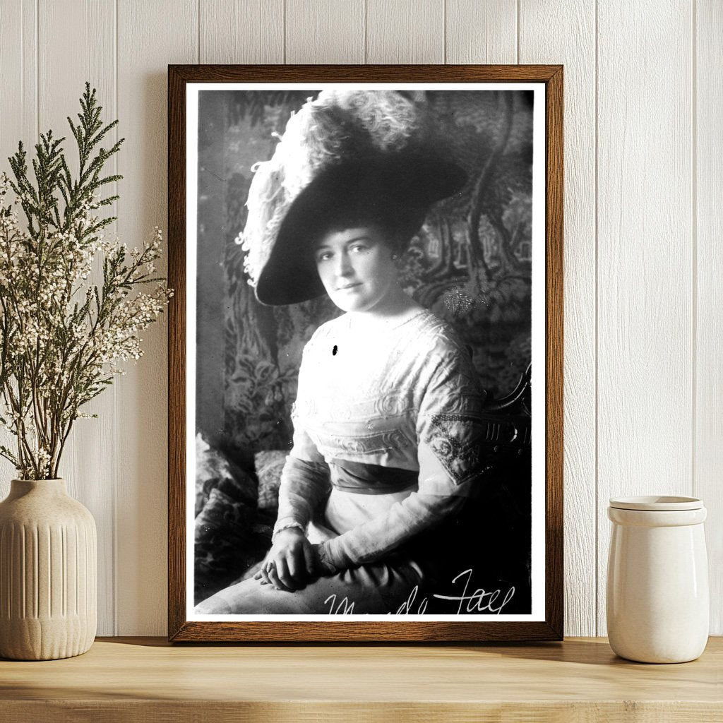 Dynamic Vaudeville Star Maude Fay in Performance