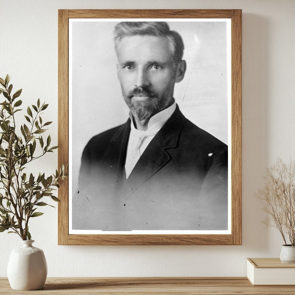 Early 20th Century Baritone Singer in Theatrical Scene