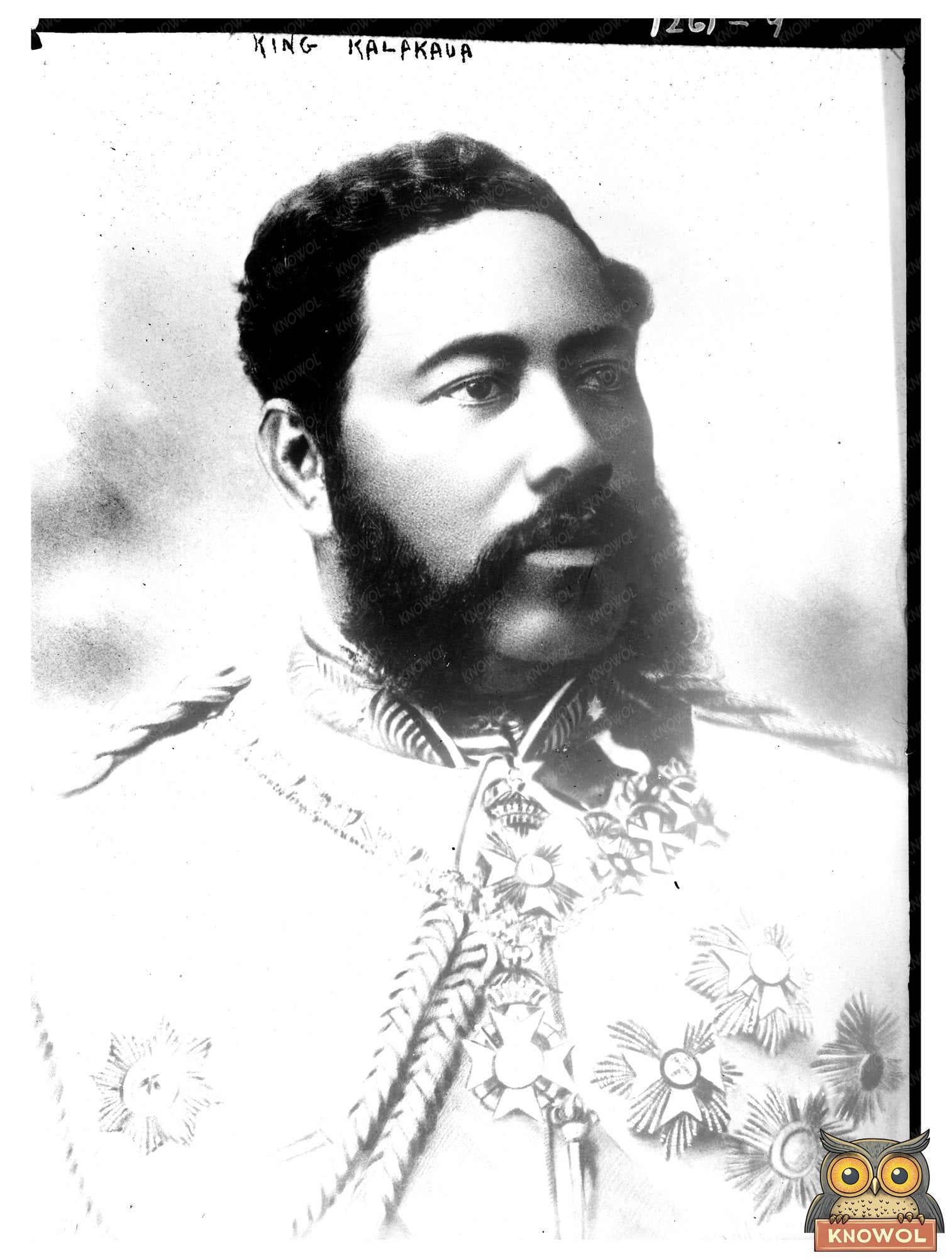 Majestic Portrait of King Kalakaua of Hawaii