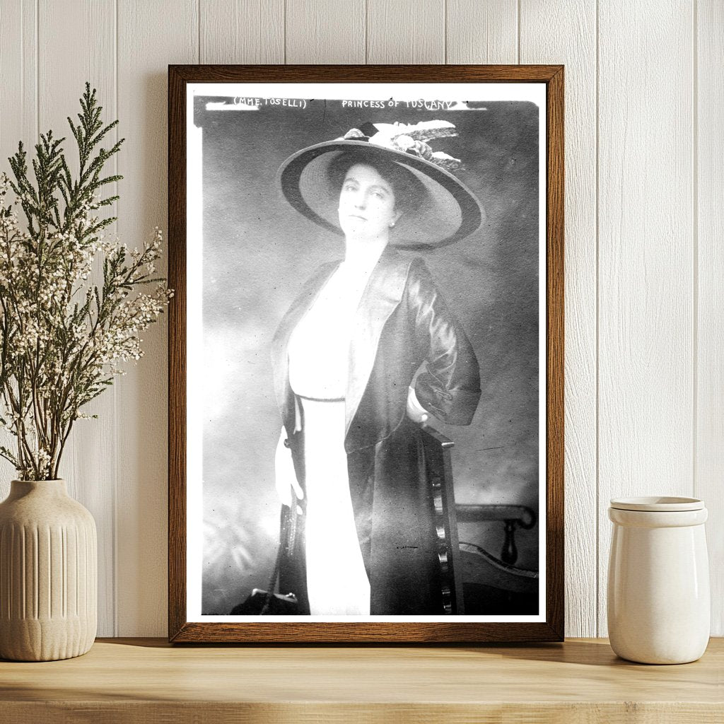 Elegant Portrait of Mme. Toselli, Princess of Tuscany