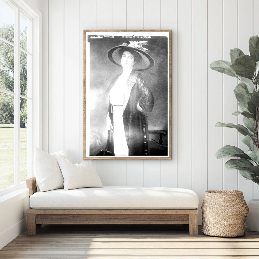 Elegant Portrait of Mme. Toselli, Princess of Tuscany