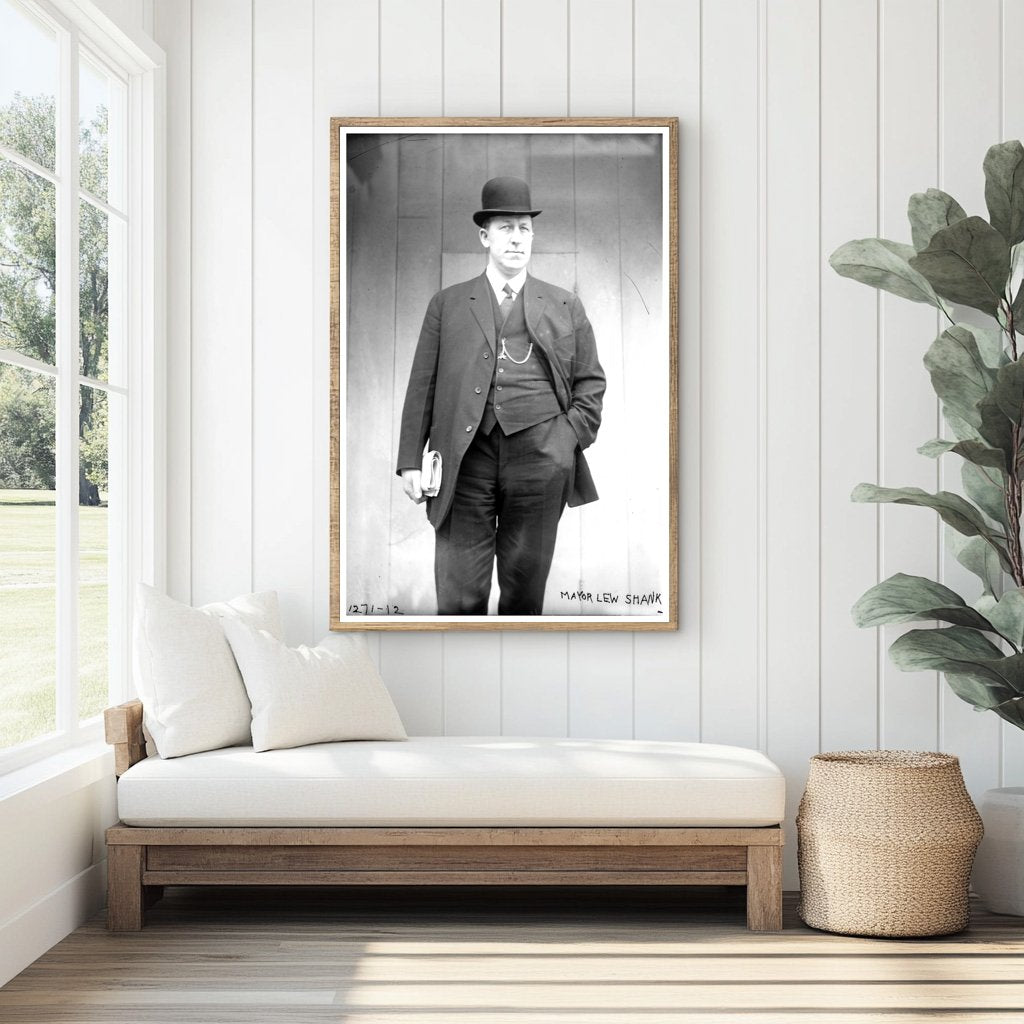 Early 20th Century Portrait of Mayor Lew Shank