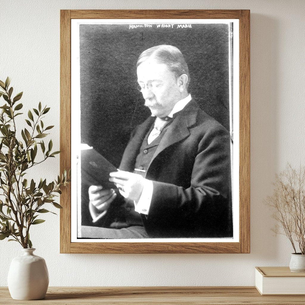 Vintage Portrait of a 19th Century Literary Luminary