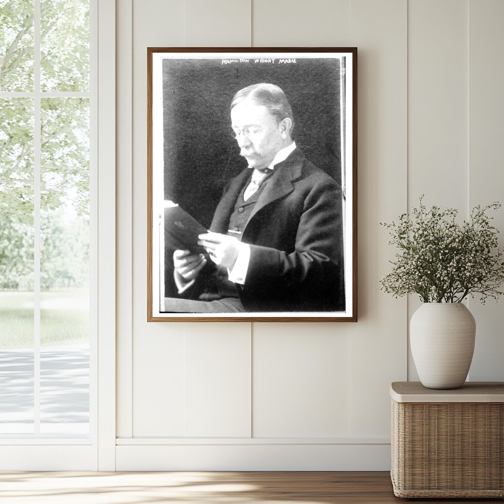 Vintage Portrait of a 19th Century Literary Luminary