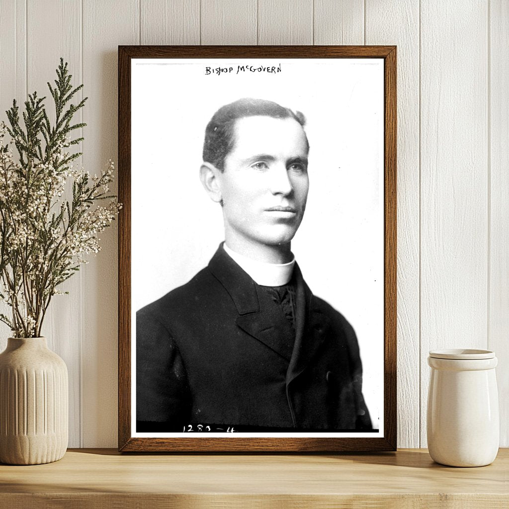 Vintage Portrait of a Revered Early 20th Century Bishop