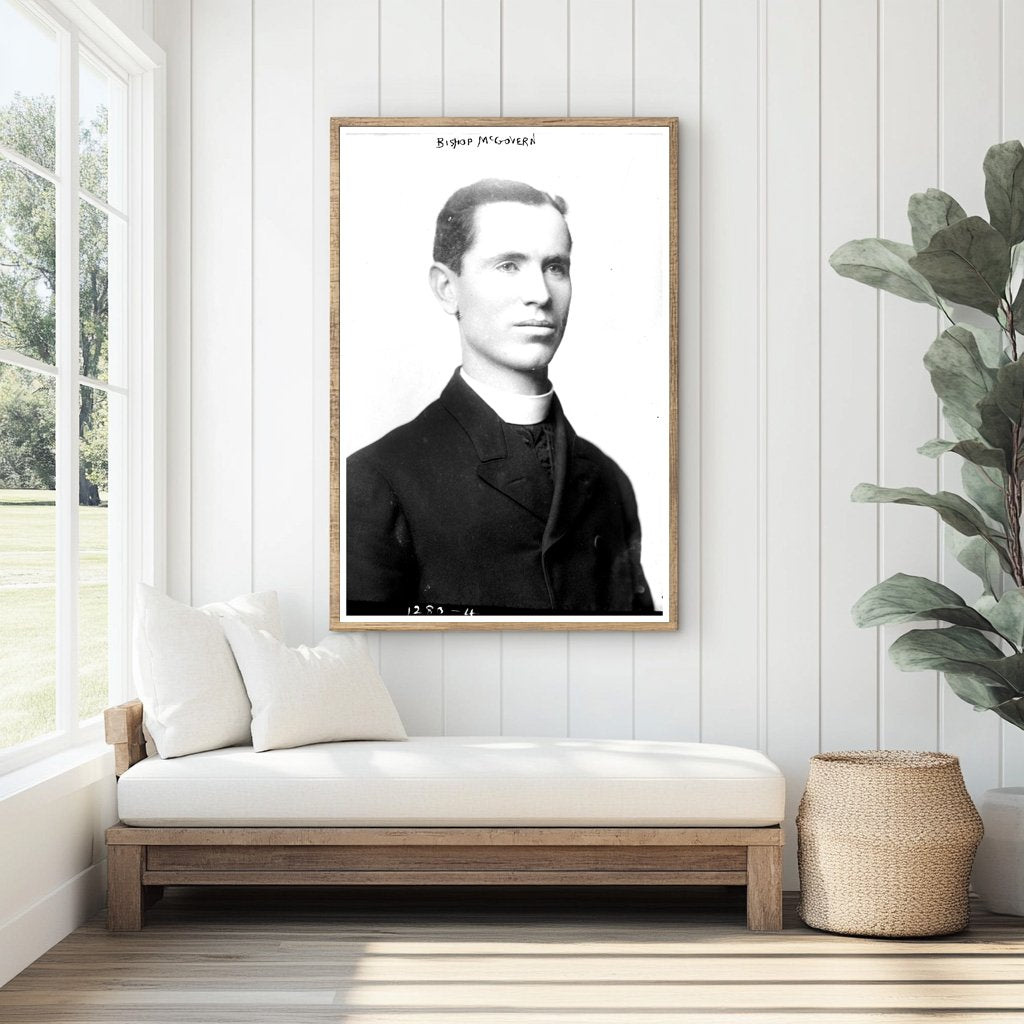 Vintage Portrait of a Revered Early 20th Century Bishop