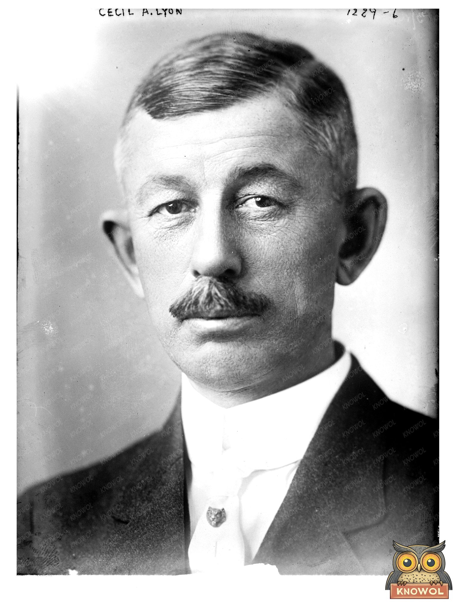 Historic Portrait of Early 20th Century Politician