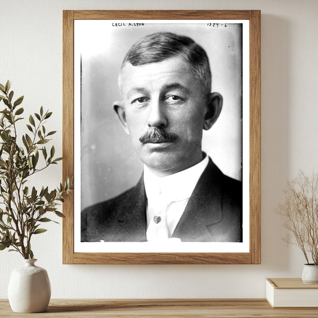 Historic Portrait of Early 20th Century Politician