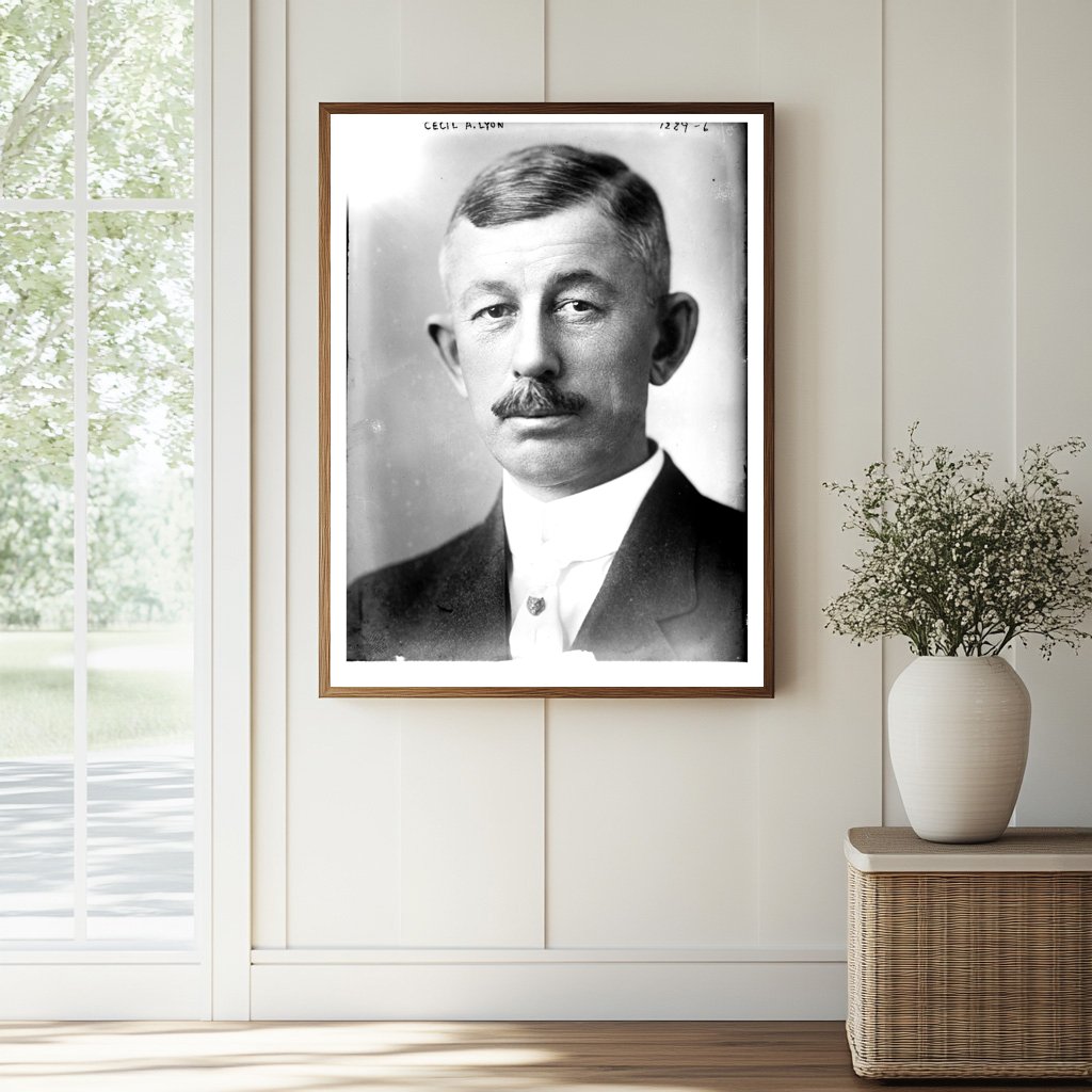 Historic Portrait of Early 20th Century Politician