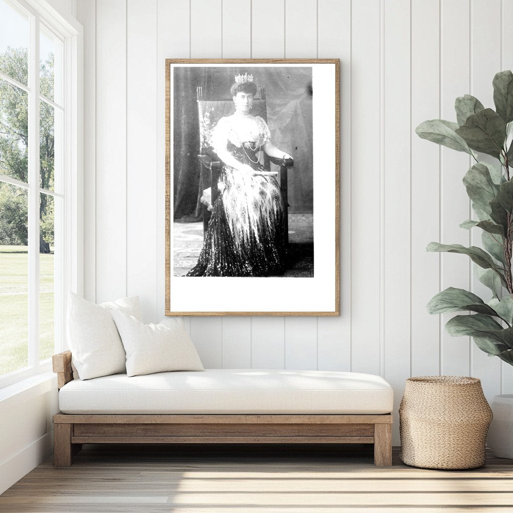 Regal Grace: Queen Sophia of Greece Portrait