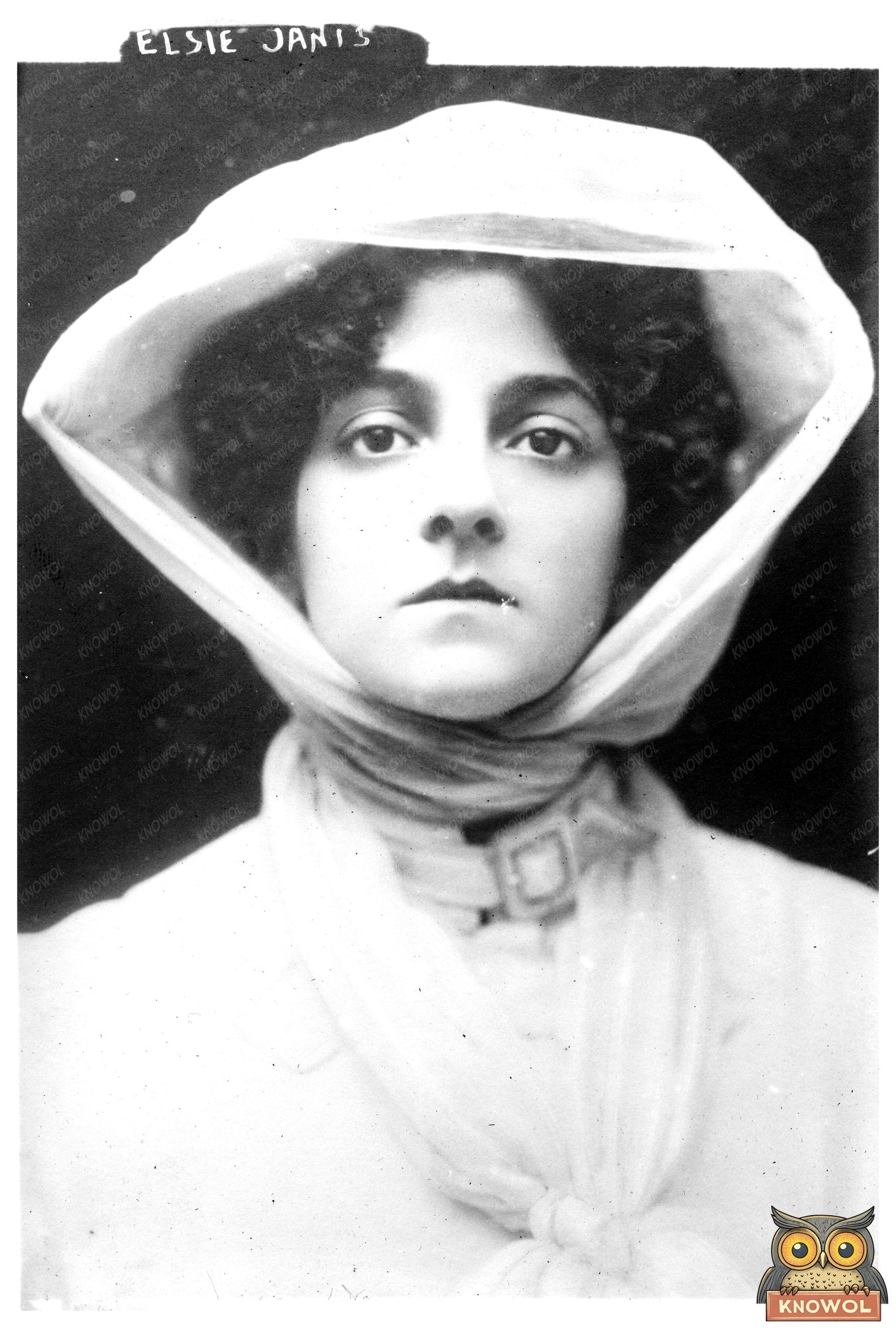 Charming Stage Star: Vintage Portrait of Elsie Janis