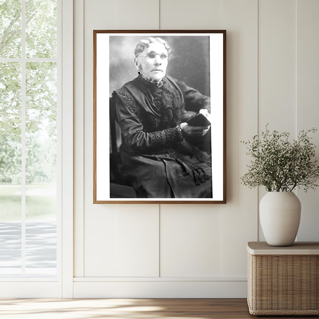 Celebrated Blind Hymn Writer Fannie Crosby Portrait