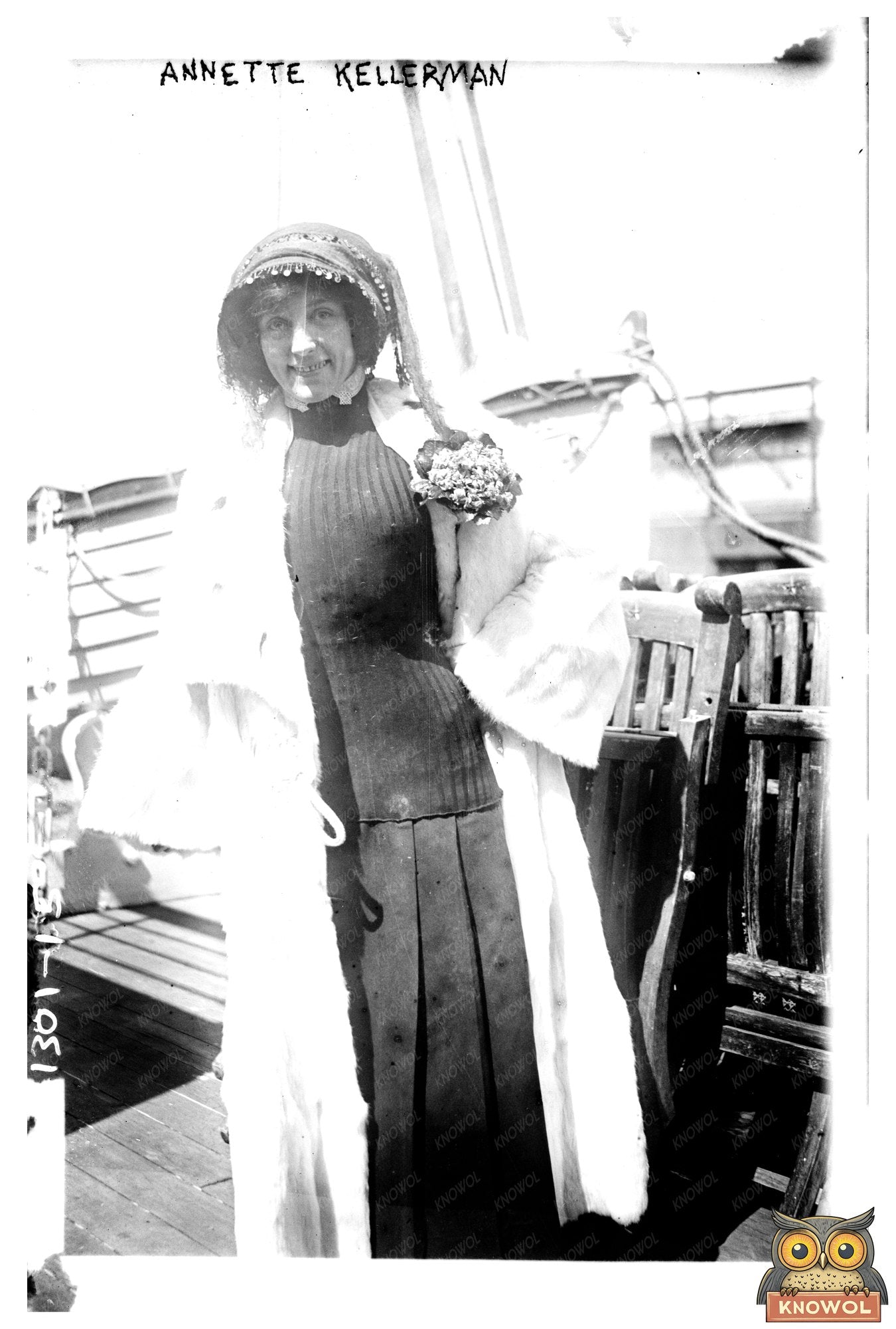 Early 20th Century Swimmer and Actress in Action