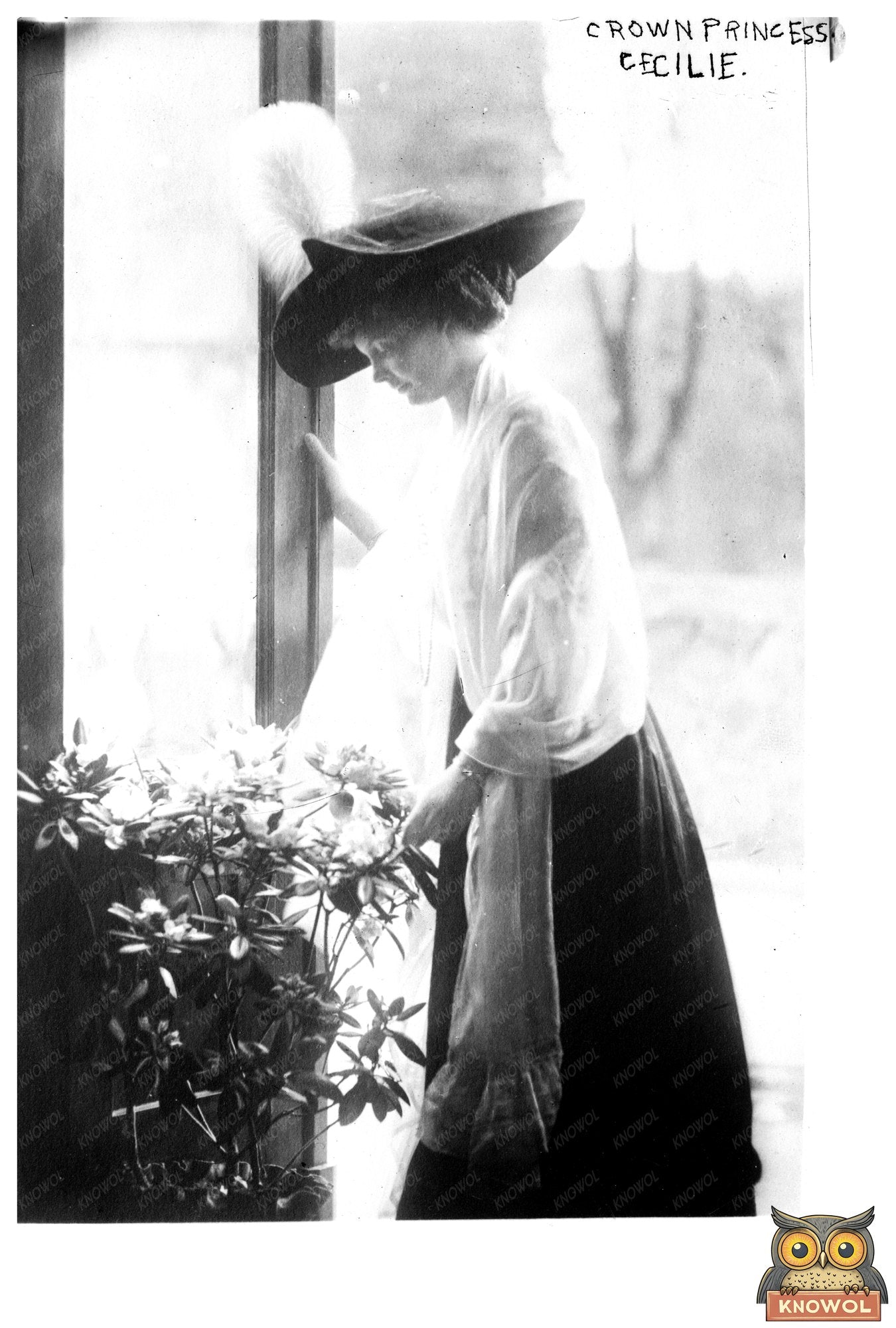 Elegant Portrait of Crown Princess Cecilie of Germany