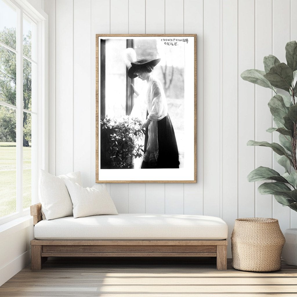 Elegant Portrait of Crown Princess Cecilie of Germany