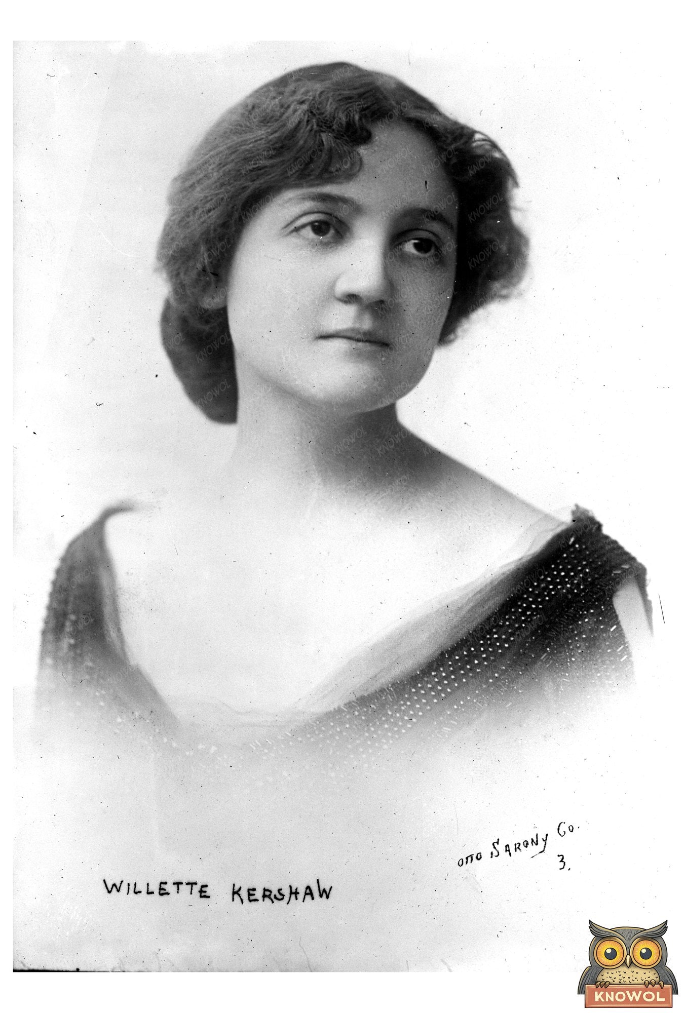 Vintage Portrait of Notable Early 20th Century Woman