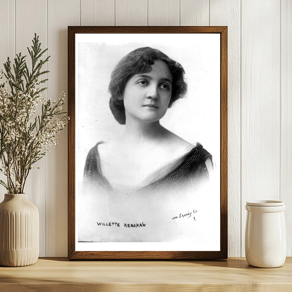 Vintage Portrait of Notable Early 20th Century Woman