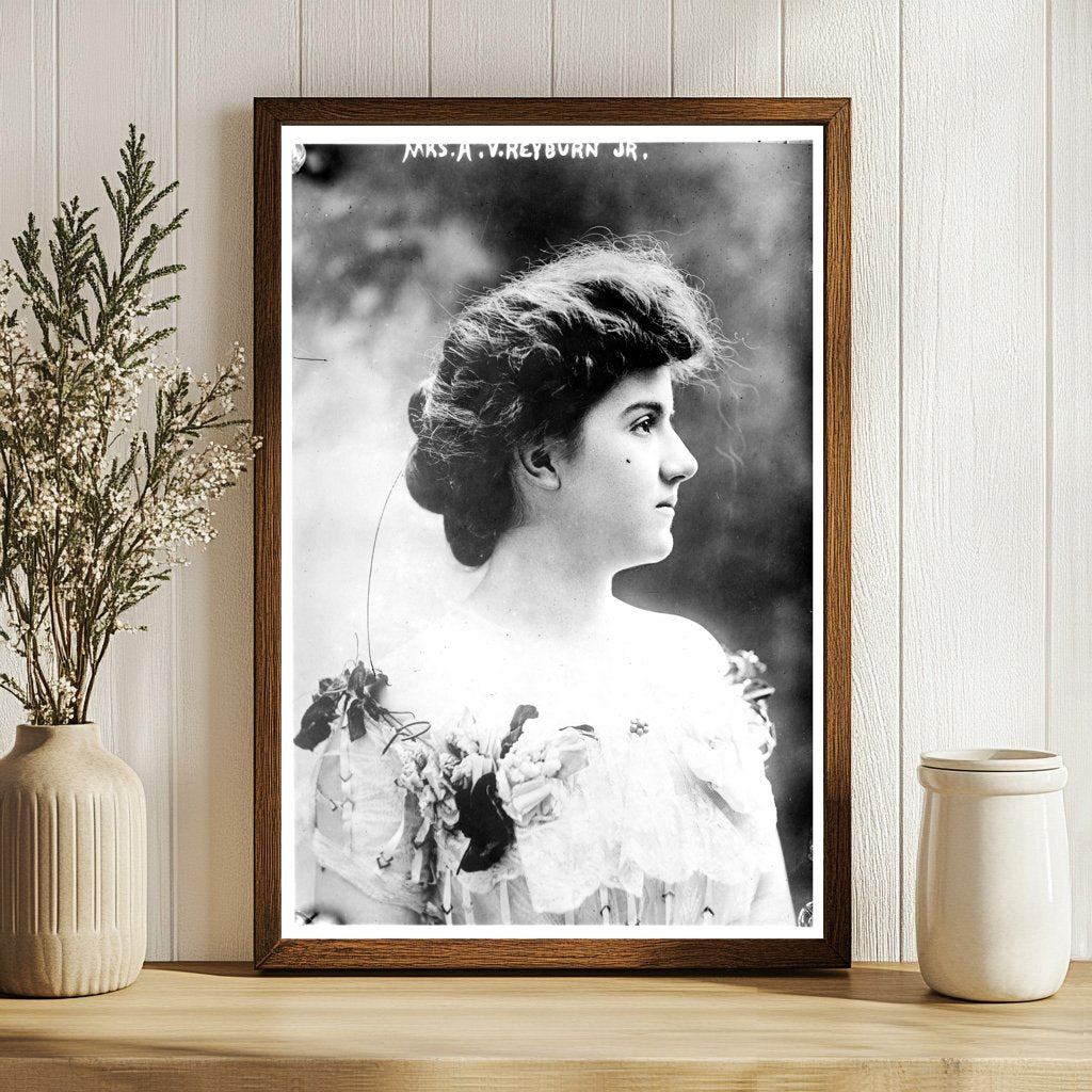 Elegant Portrait of Mrs. A.V. Heyburn, Jr. in Style