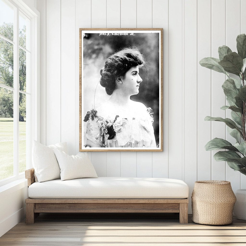 Elegant Portrait of Mrs. A.V. Heyburn, Jr. in Style