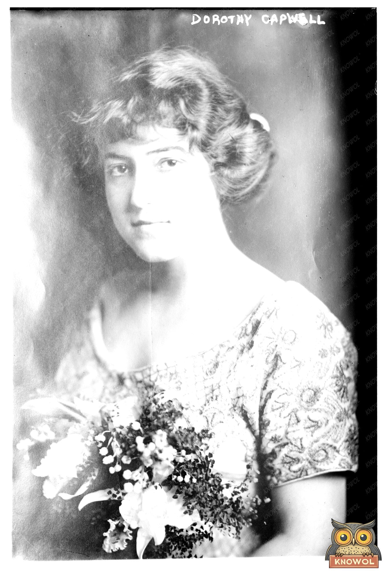 Vintage Portrait of Dorothy Capwell in Edwardian Fashion