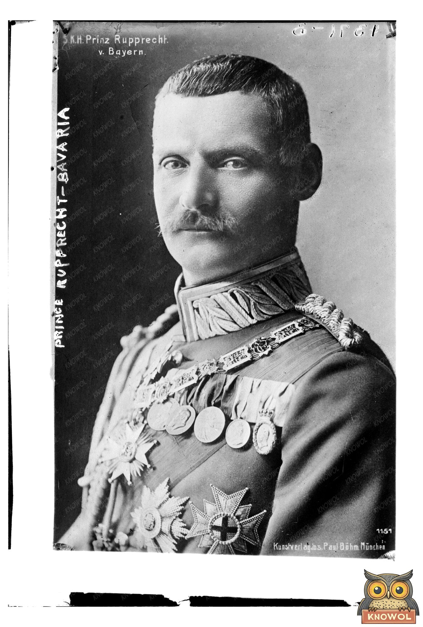 Regal Portrait of Prince Rupprecht of Bavaria