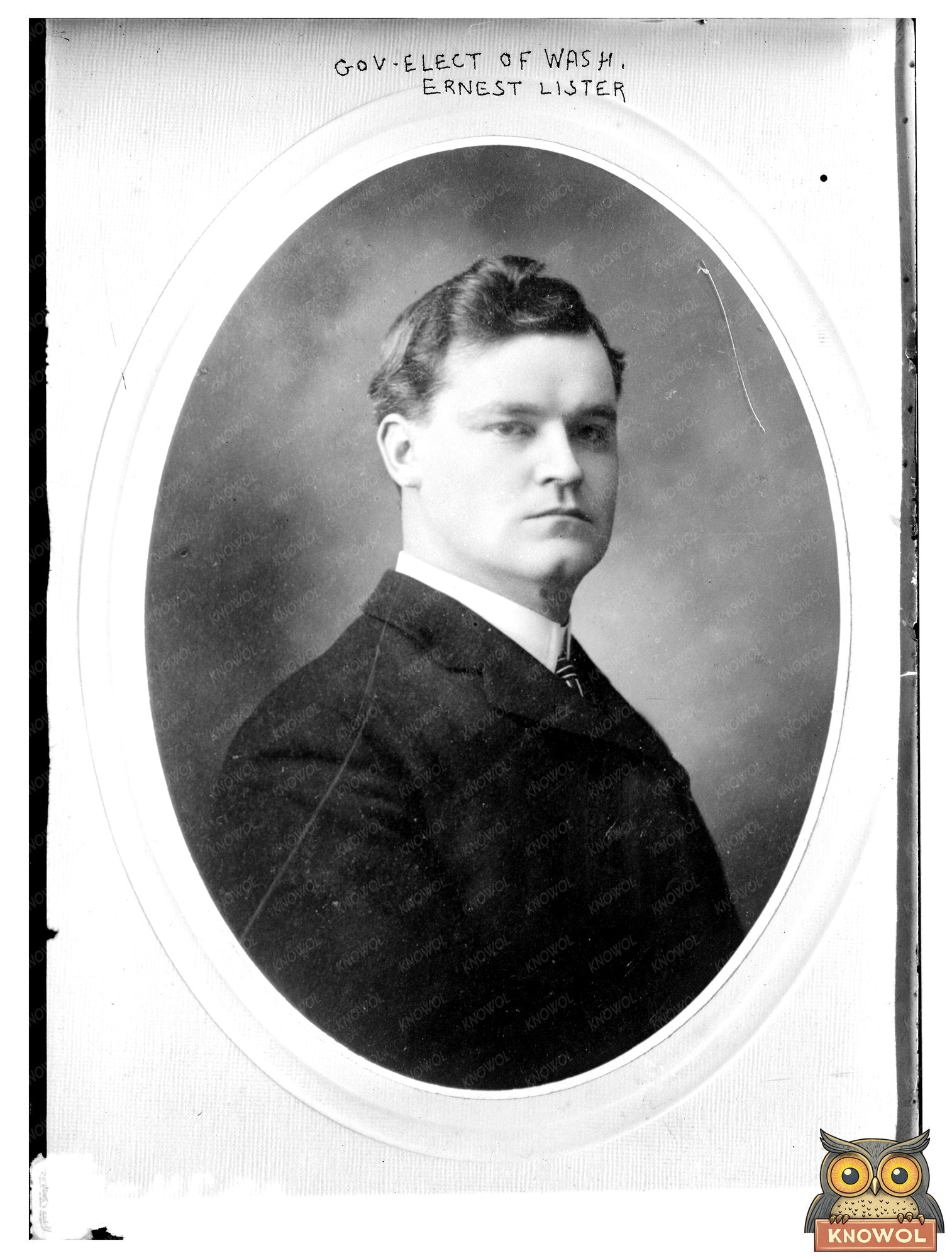 Historic Portrait of Washington’s Governor-Elect