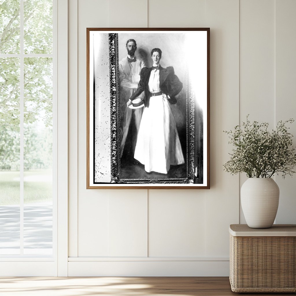 Elegant Portrait of Mr. & Mrs. M. Phelps Stokes