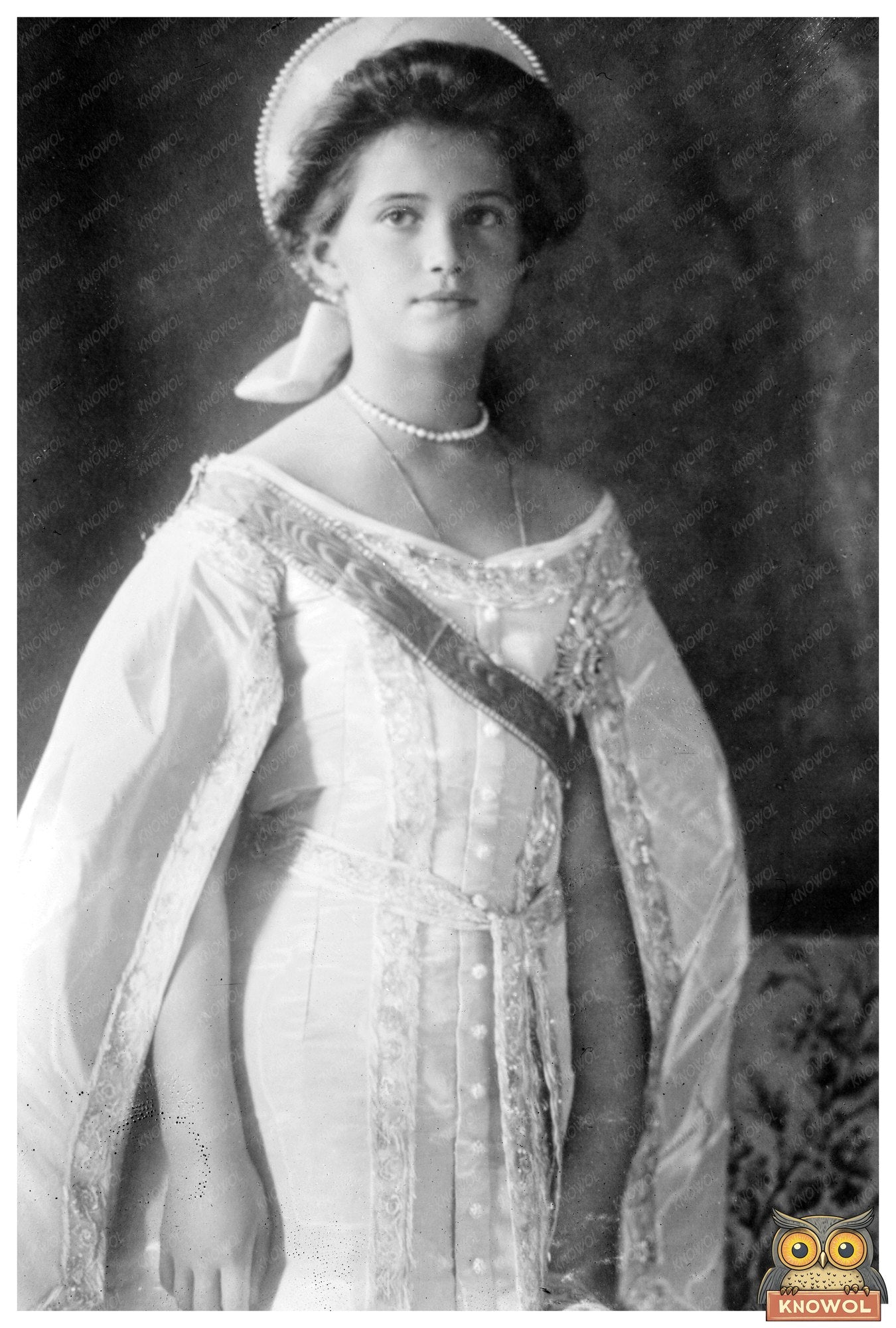 Regal Portrait of Grand Duchess Marie of Russia
