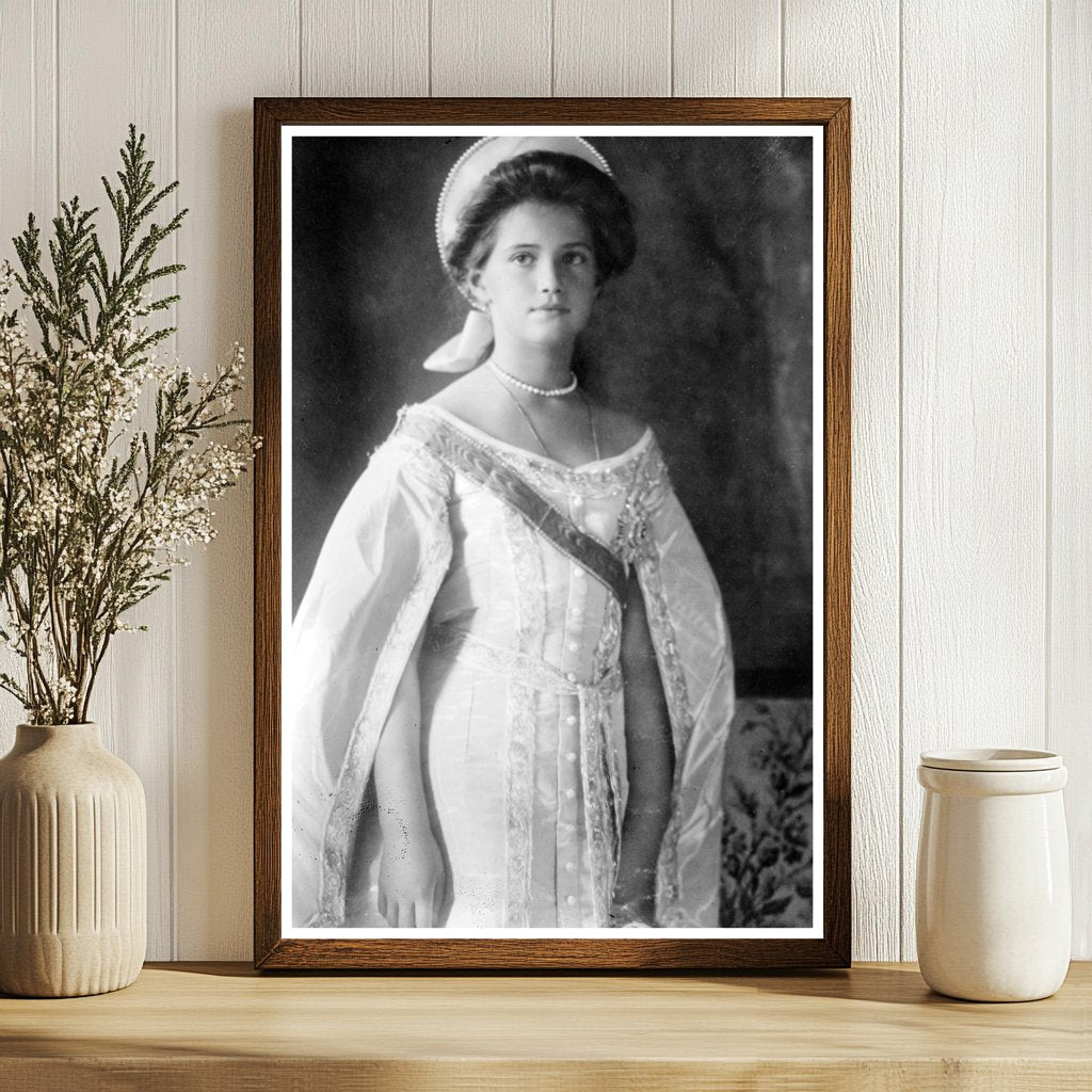 Regal Portrait of Grand Duchess Marie of Russia