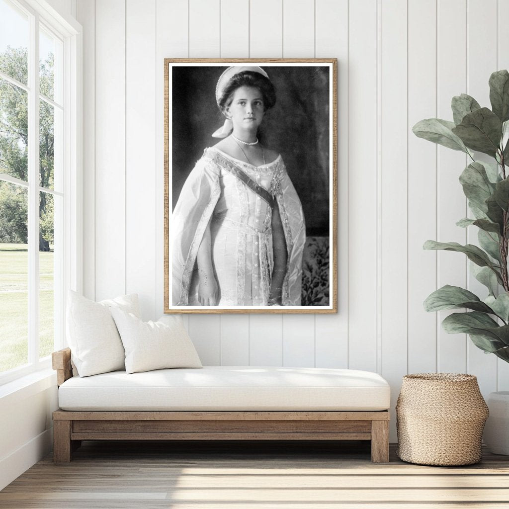 Regal Portrait of Grand Duchess Marie of Russia