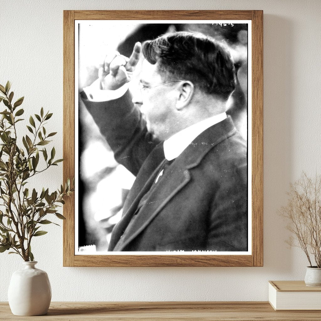 California Political Pioneer: Hiram Johnson Portrait