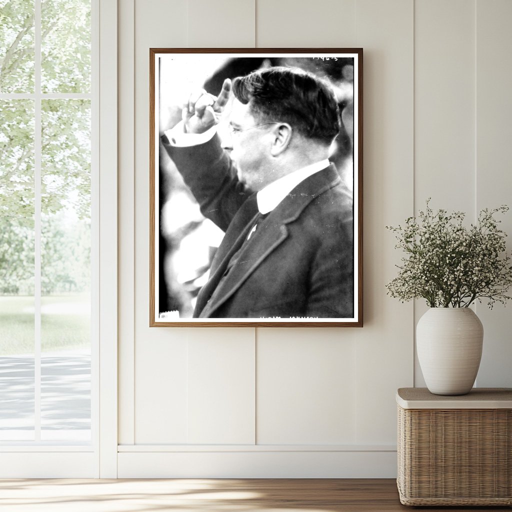 California Political Pioneer: Hiram Johnson Portrait