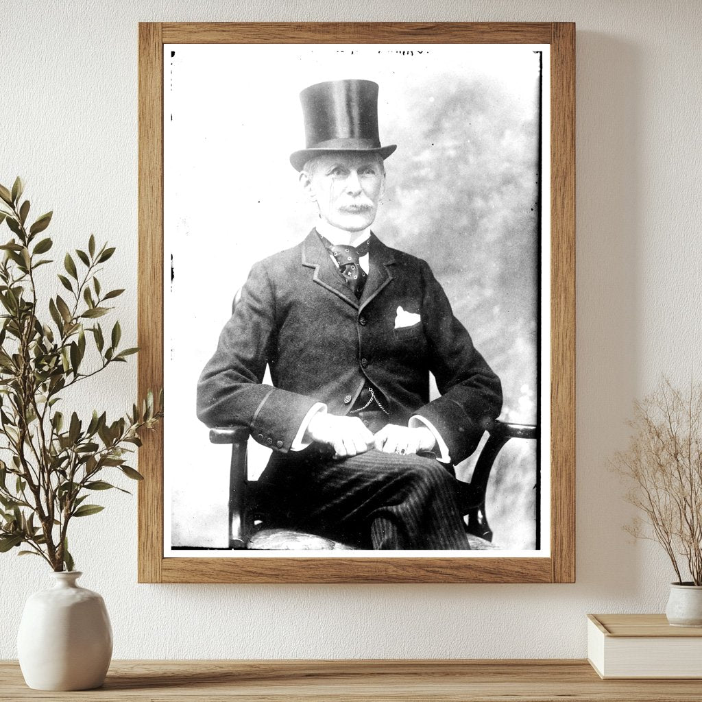 Vintage Portrait of an Early American Industry Leader