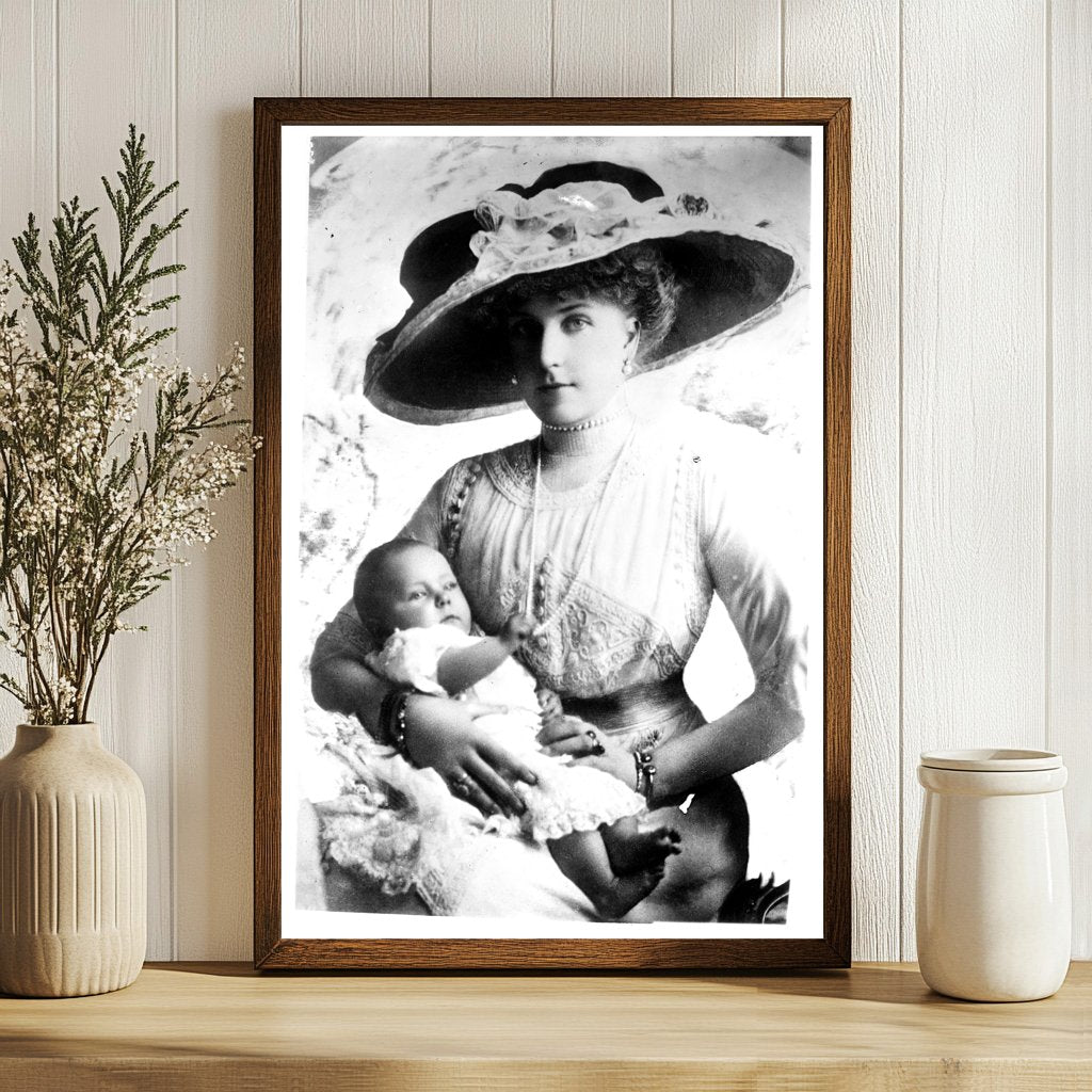 Royal Portrait of Queen Victoria and Princess Maria