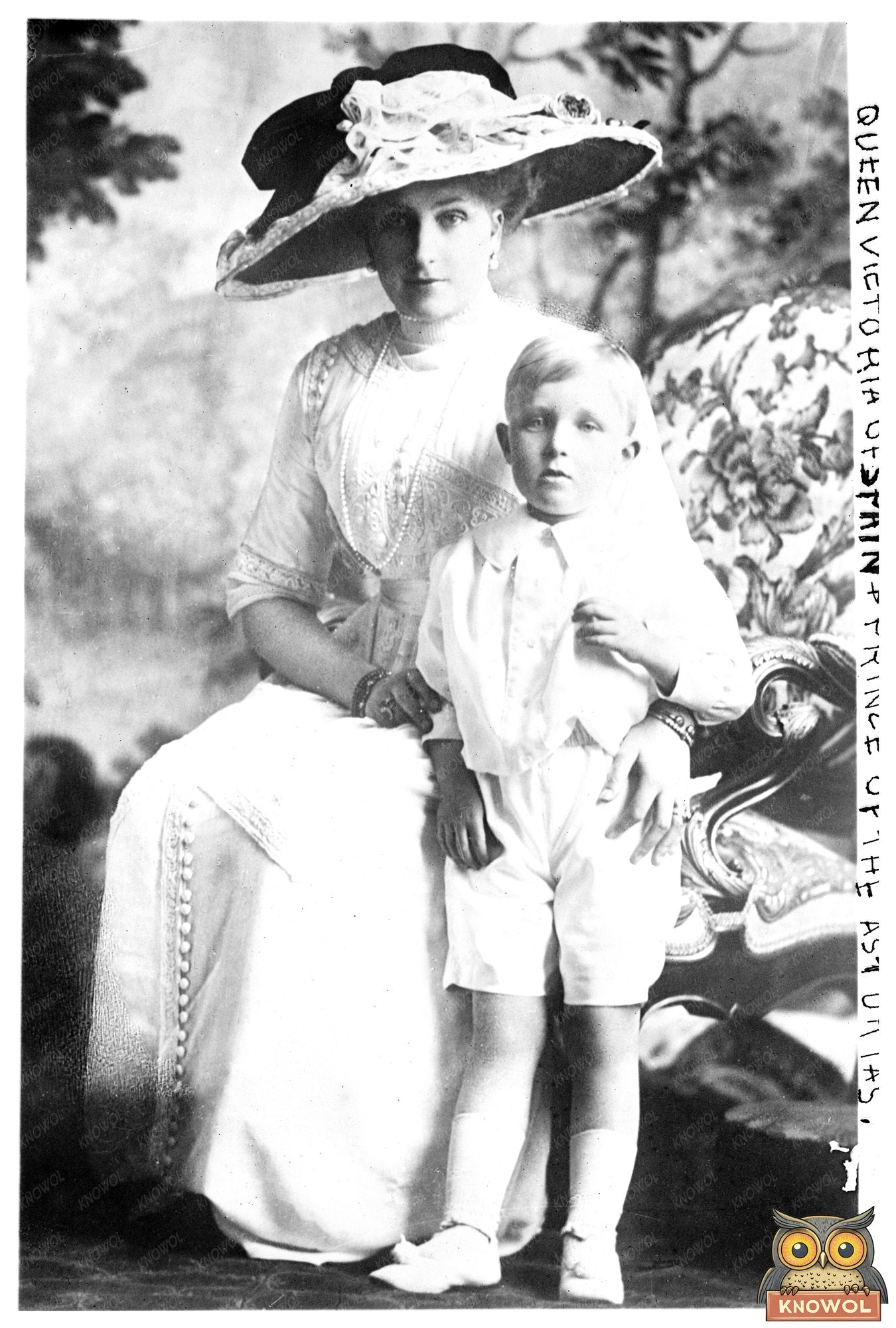Regal Portrait of Queen Victoria with Prince of Austria