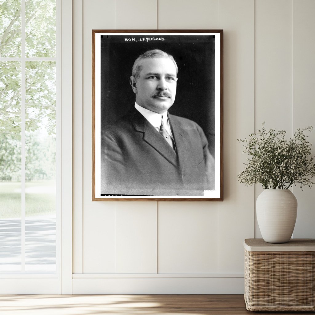 Vintage Portrait of Early 20th Century Politician