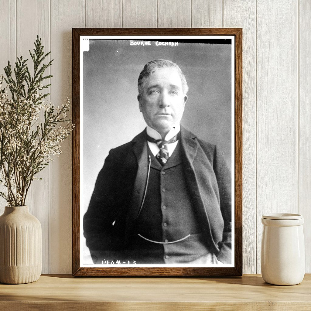 Dynamic Portrait of Early 20th Century Politician