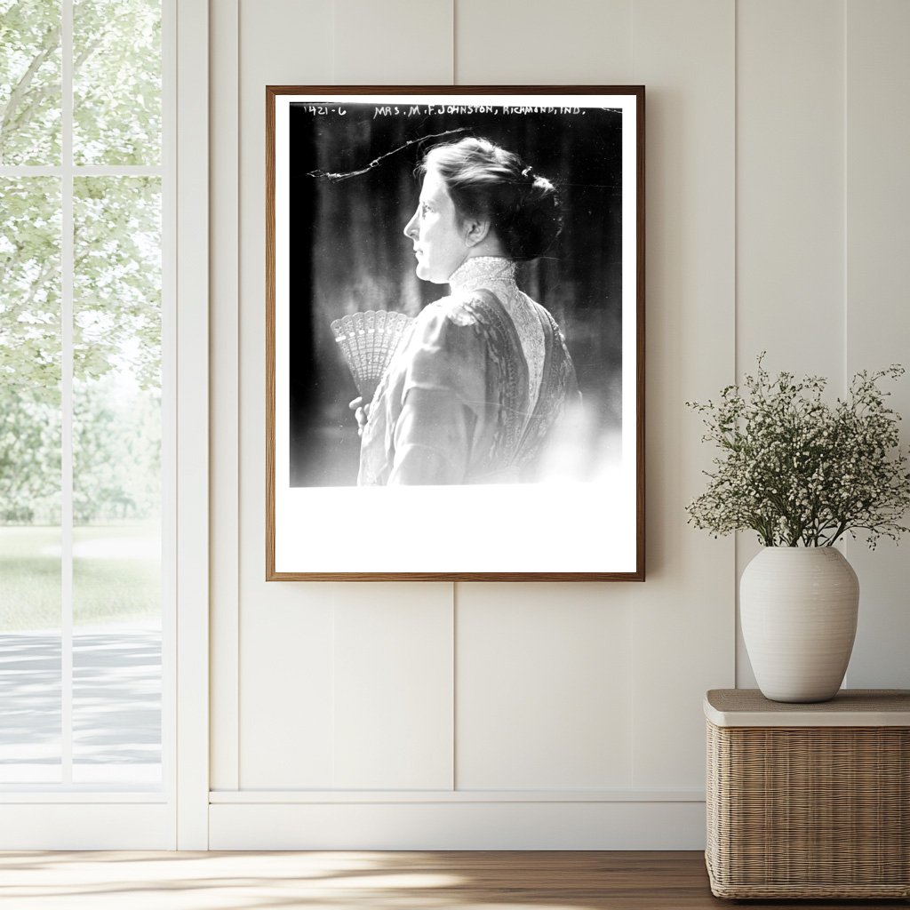 Elegant Portrait of Mrs. M.F. Johnston, Richmond