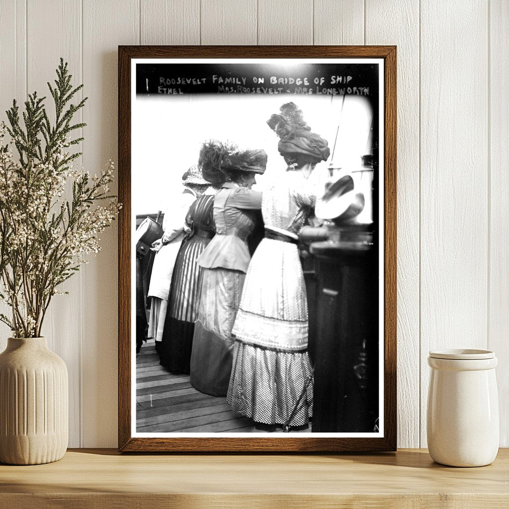 Roosevelt at Sea: A Family Gathering on Deck