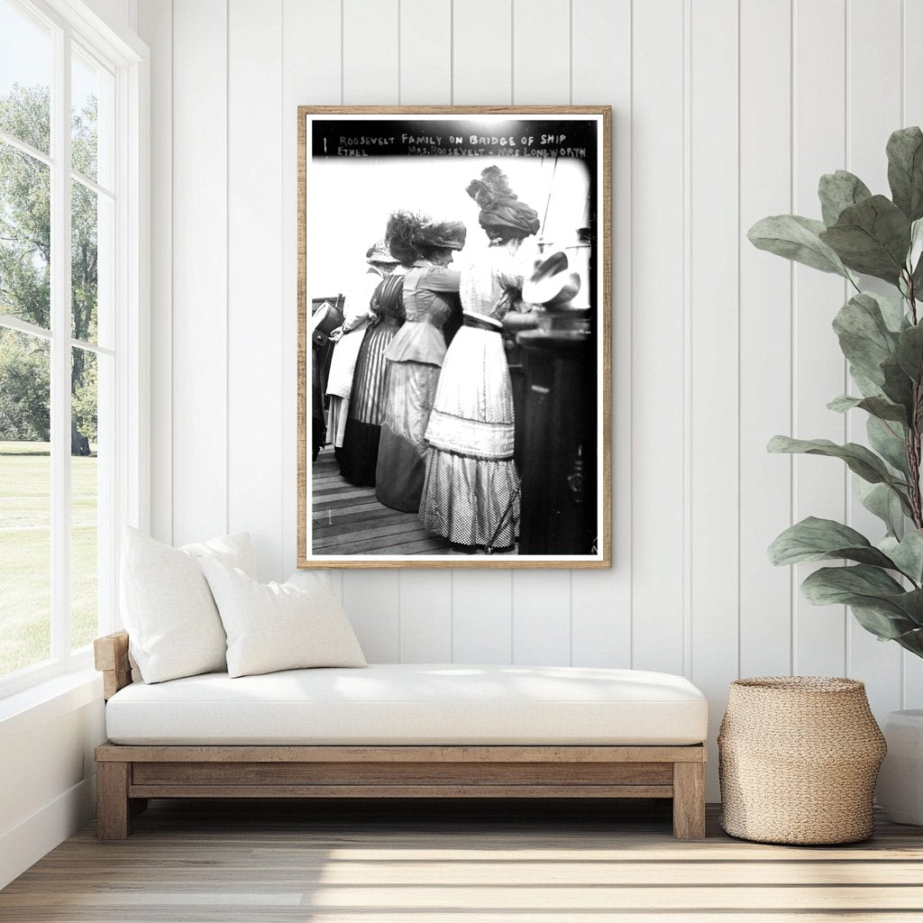 Roosevelt at Sea: A Family Gathering on Deck
