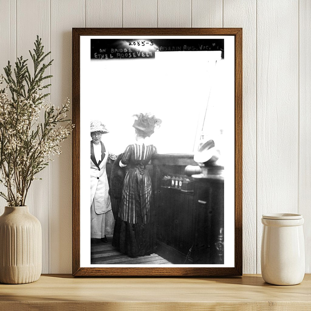Ethel Roosevelt: Elegant Moments on Ocean Liner