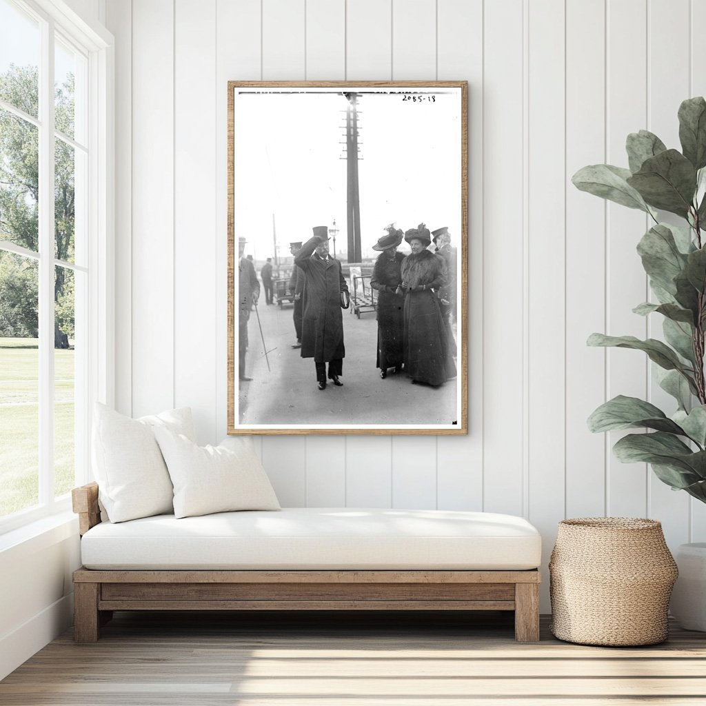 Historic Family Moment: Roosevelt with Edith & Alice
