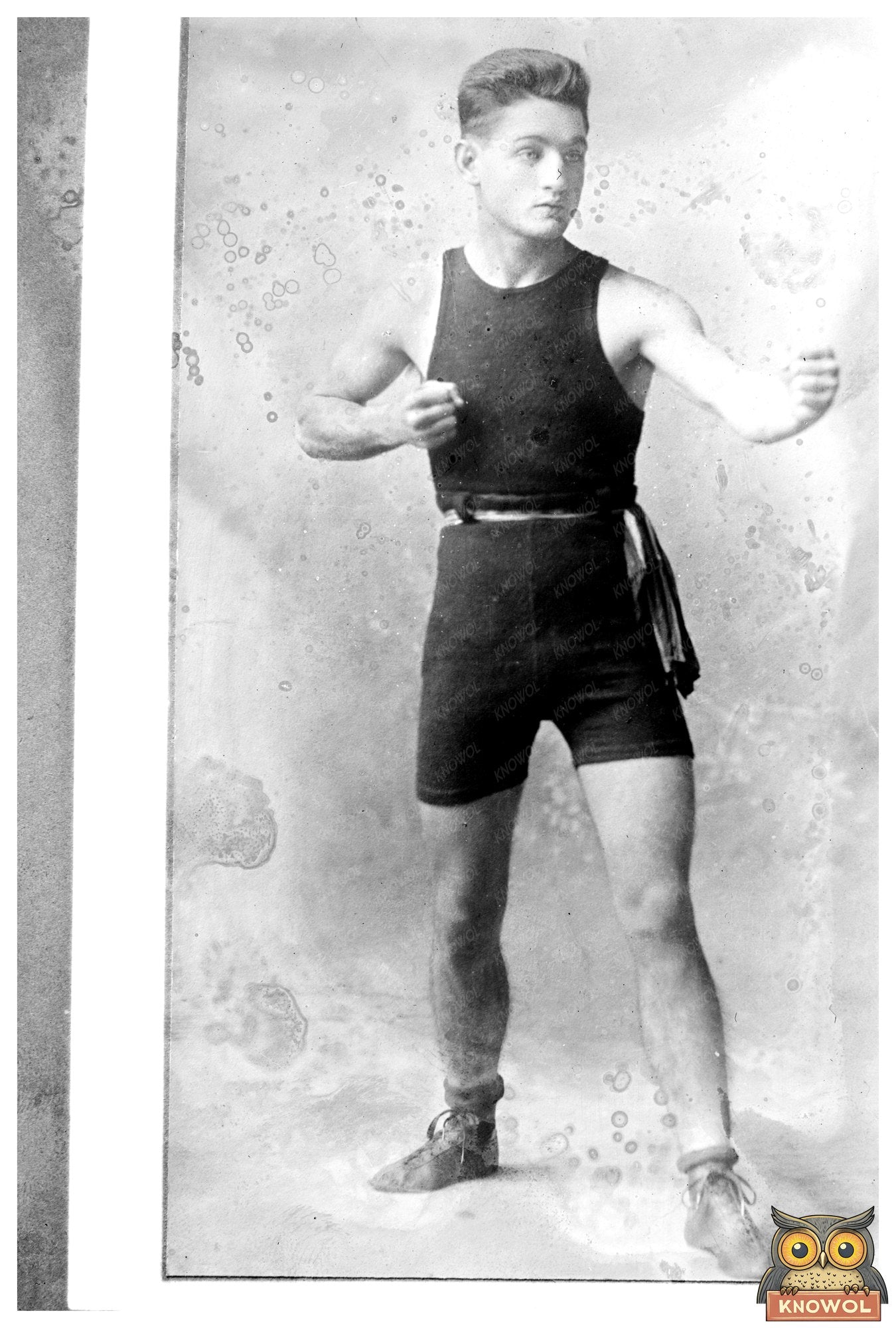 Vintage Portrait of a Boxing Legend: Frankie Burns